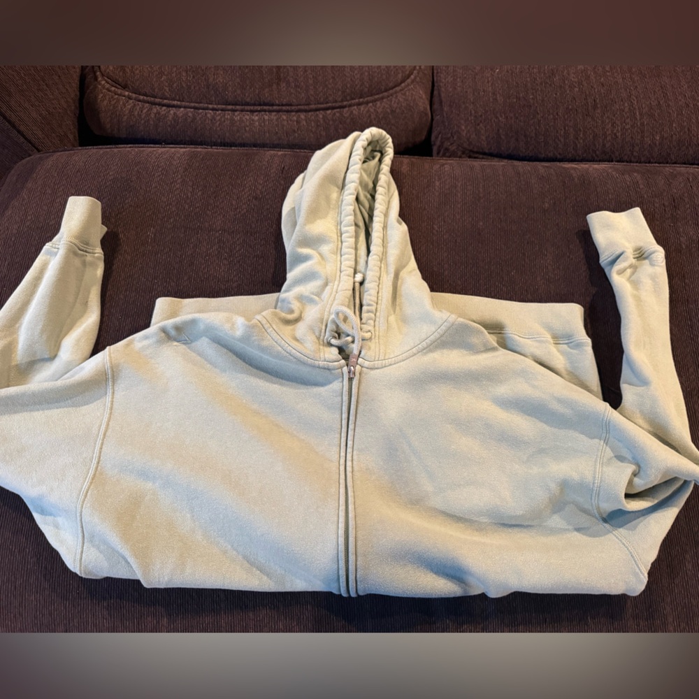 Mint green Hollister Zip-Up Hoodie sz. Large